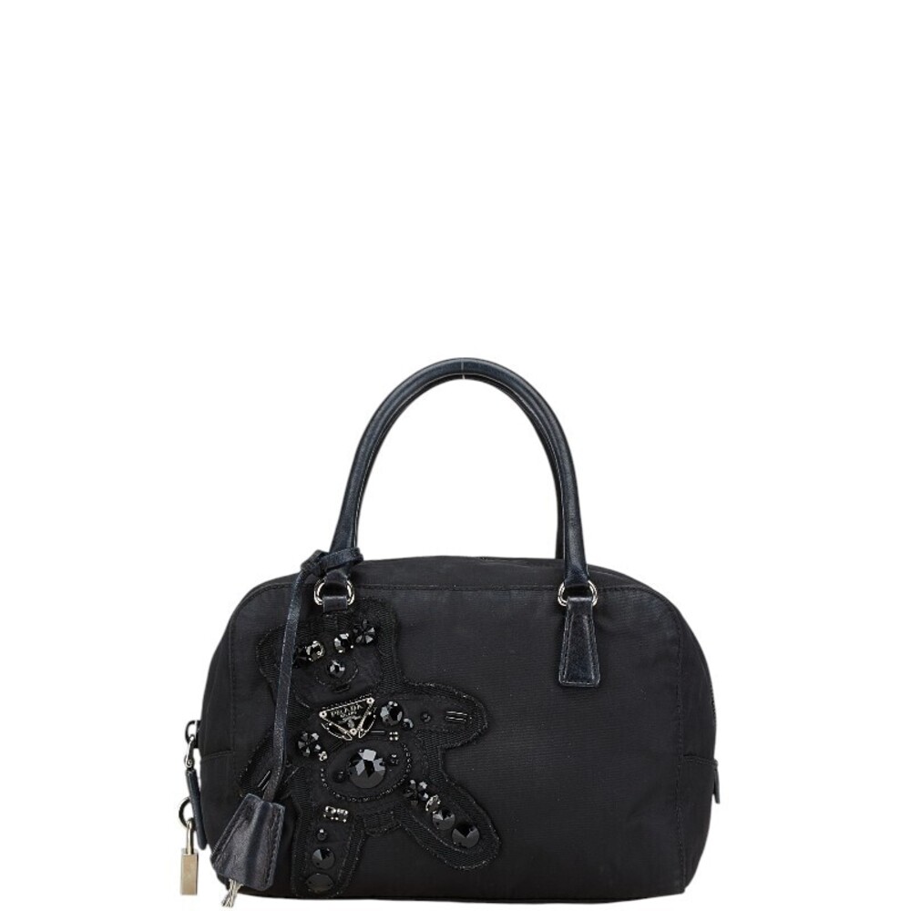 Prada Evening Bear Triangular Plate Bag Bejeweled… - image 1